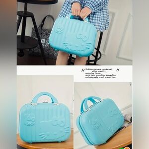 Brand New Hello Kitty 14-inch Waterproof ABS Cosmetic Travel Case,